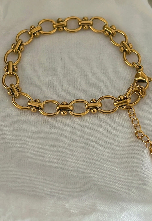 18k gold plated trendy bracelet